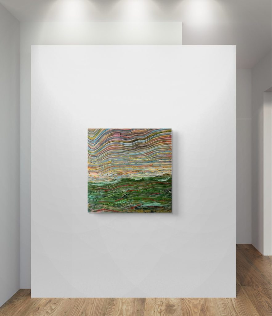 Atlanta Abstract Painting by Romildo Marranci – minimalist horizon-inspired canvas with soft textures and earthy tones