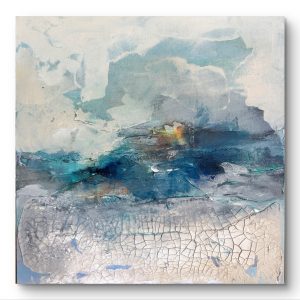Atlanta abstract landscape — Cracked Earth Meets the Rolling Sea by Romildo Marranci