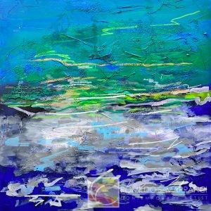 Atlanta Blue Abstraction by Romildo Marranci