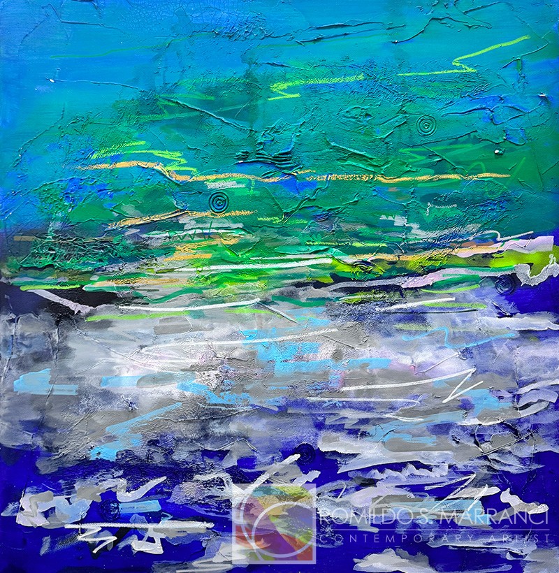 Atlanta Blue Abstraction by Romildo Marranci